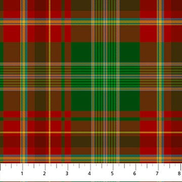 Tartan Traditions of Canada W25579-24 New Brunswick Red Multi by NC Studio for Northcott