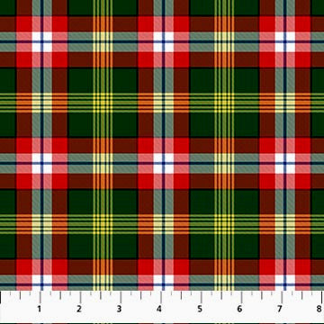 Tartan Traditions of Canada W25583-76 NW Territories Green Multi by NC Studio for Northcott