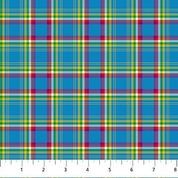 Tartan Traditions of Canada W25585-42 Yukon Blue Multi by NC Studio for Northcott