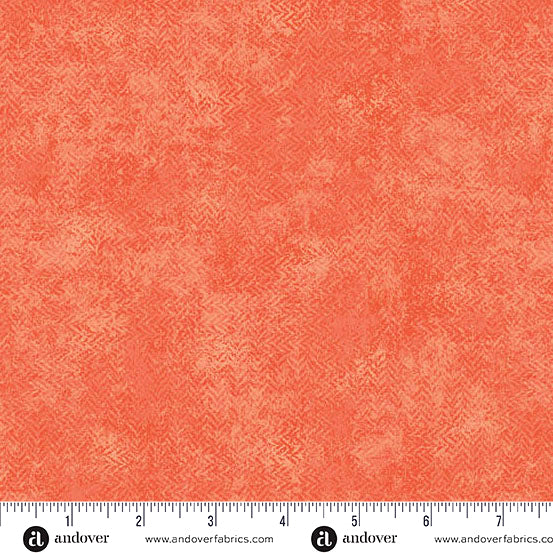 Tea Dye A-1285-O Coral by Edyta Sitar for Andover Fabrics