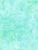 Tealing Good Batik 1400 22270 747 Aqua Daisies Allover by Wilmington Prints
