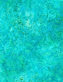 Tealing Good Batik 1400 22271 474 Blue/Green Leafy Paisley by Wilmington Prints