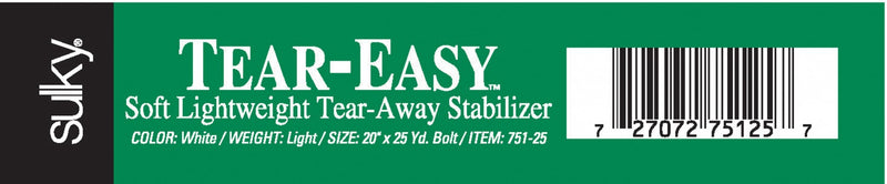 Tear Easy Tear-Away Stabilizer - 20 Inch 751-25