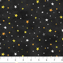 The Boo Crew 28206-99 Black Multi Stars by Northcott Studio for Northcott.