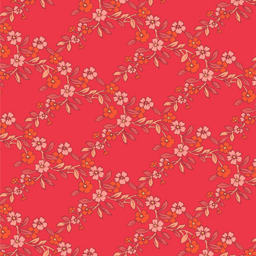 The Flower Fields FLF85908 Charming Arbor Hibiscus by Maureen Cracknell for Art Gallery Fabrics