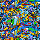 The Four Seasons 29026-52 Collage Yellow Multi by Mark Anthony Jacobson for Northcott