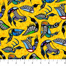 The Four Seasons 29027-52 Loons Yellow Multi by Mark Anthony Jacobson for Northcott