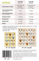 the puppies quilt pattern by Elizabeth Hartman back cover