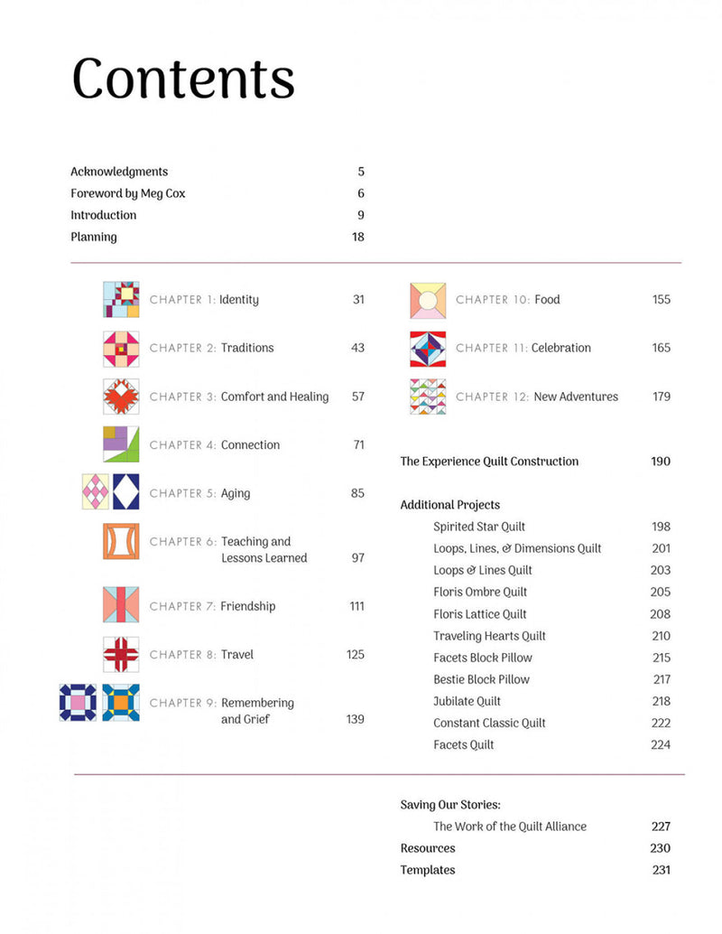 the quilting experience victoria findlay wolfe contents page SF6807