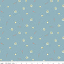 The Tale of Peter Rabbit C14703-BLUE Veggies by Beatrix Potter licensed to Riley Blake Designs