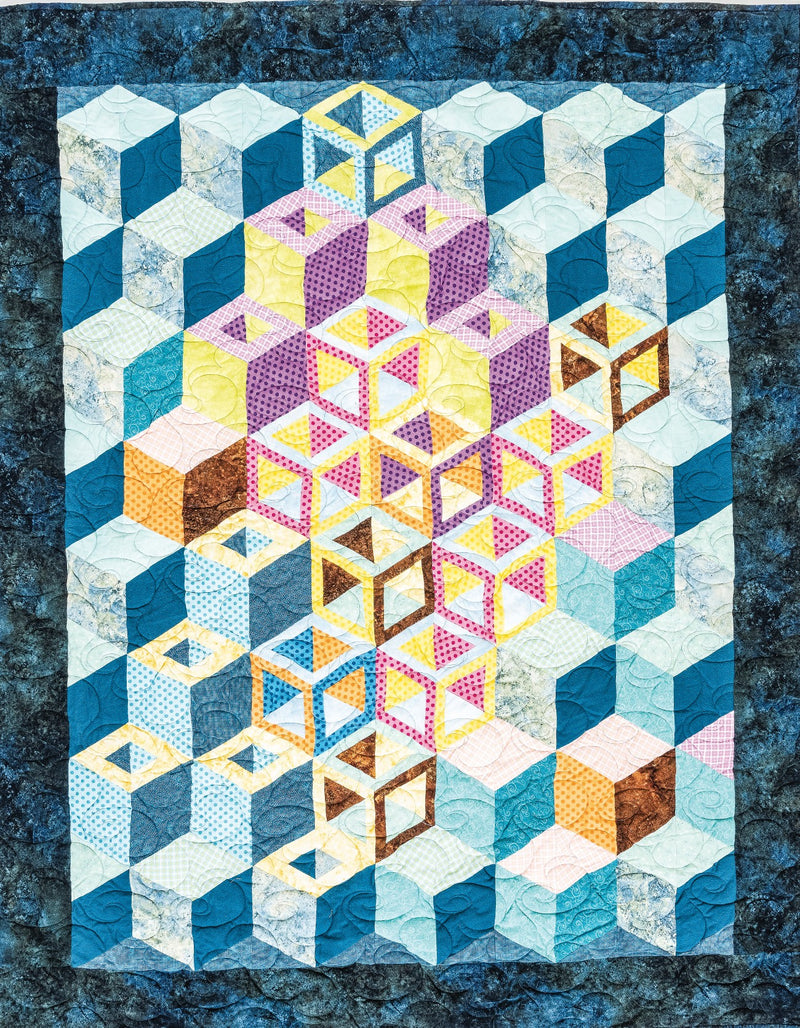 3-D Magic! Simple Blocks, Striking Quilts Marci Baker Sara Nephew C & T Publishing Close Up Picture 11388