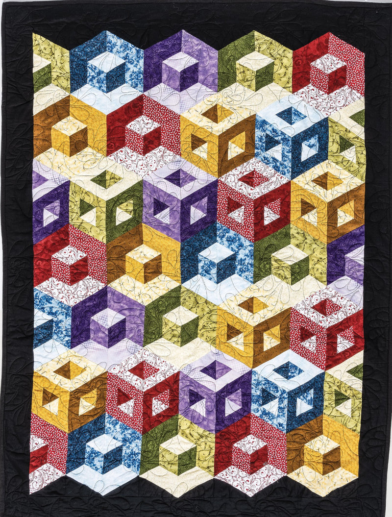 3-D Magic! Simple Blocks, Striking Quilts Marci Baker Sara Nephew C & T Publishing Close Up Picture 11388