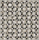 Tied Free PDF Quilt Pattern showing geometric design in neutral colors.