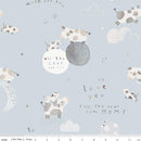 Till The Cows Come Home Flannel F16110-BLUE by RBD Designers.