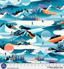 Timeless Trails TTRA6005-MU Ski Slope Scenic by FootePrint Art for P&B Textiles.