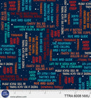 Timeless Trails TTRA6008-NMU 4-Way Text by FootePrint Art for P&B Textiles.