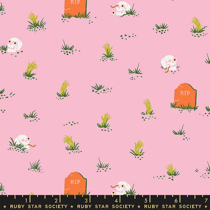 Tiny Frights RS5122 12G Graveyard Peony by Melody Miller of Ruby Star Society for Moda.