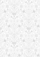 Tiny Tonals TT37A Celtic thistles white on white by Lewis & Irene