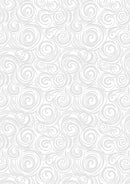 Tiny Tonals TT41A White on white breezy scroll by Lewis & Irene