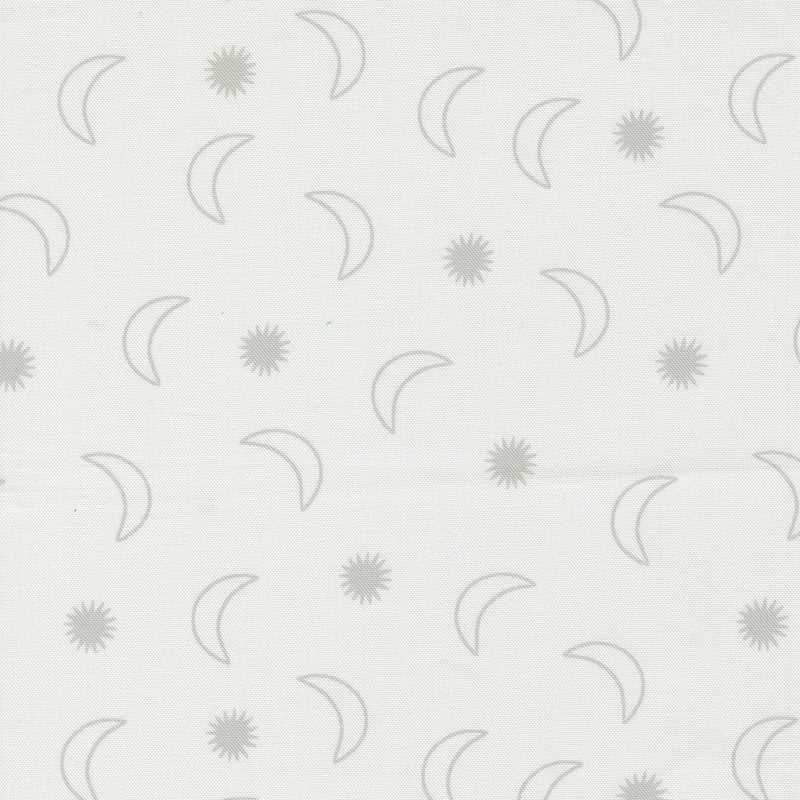 To The Moon And Back 25904-11 Dove  by Paper & Cloth for Moda.