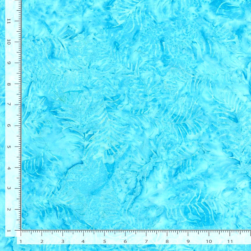 Tonga Royalty Batik TONGA-B3196 AQUA Tropical Leaves by Timeless Treasures