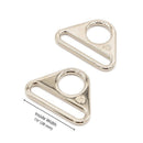 Triangle Ring Flat 1½ inch Nickel Set of Two ByAnnie HAR1.5-TR-N-TWO
