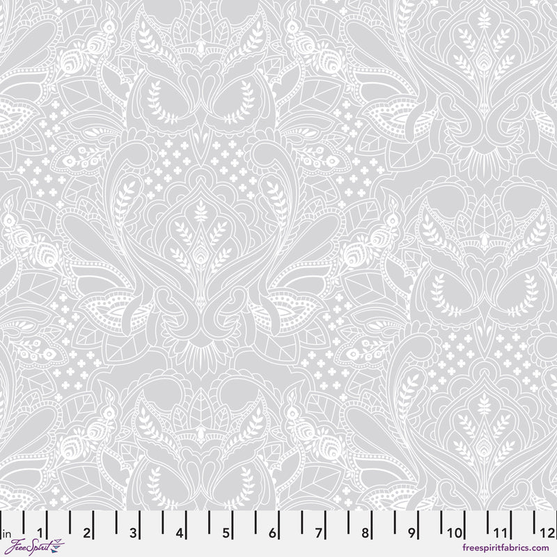 True Colors 2025 PWTP250.WHISPER Ghost Owl by Tula Pink for FreeSpirit