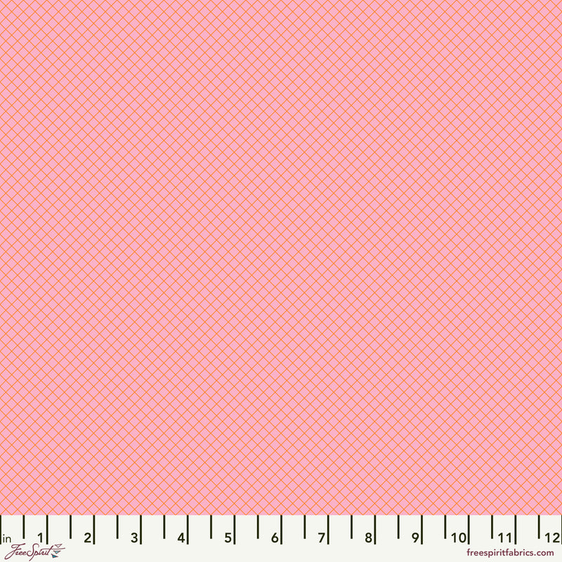 rue Colors 2025 PWTP255.BUBBLEGUM On the Grid by Tula Pink for FreeSpirit