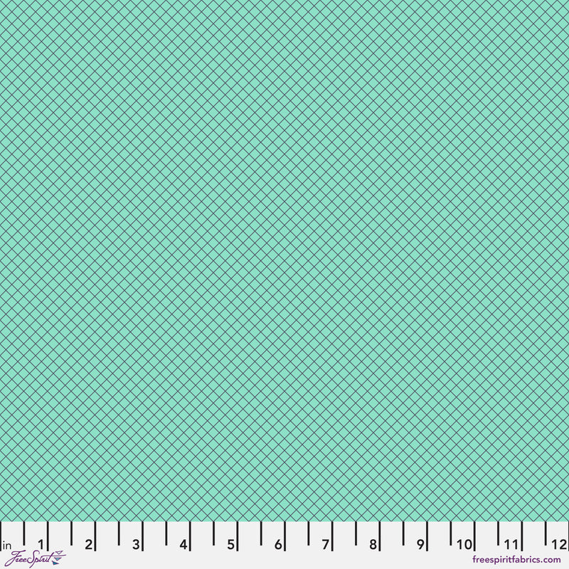 True Colors 2025 PWTP255.RAINDROP On the Grid by Tula Pink for FreeSpirit