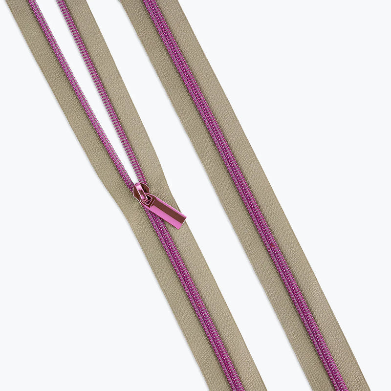 Tula Pink Nylon Coil Zippers