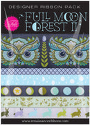 Tula Pink Full Moon Forest II Designer Ribbon Pack Starlight DP-134 FMF II Starlight by Renaissance Ribbons.