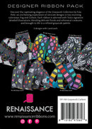 Tula Pink Graywork Carbon Designer Ribbon Pack DP-156 Graywork Carbon by Renaissance Ribbons