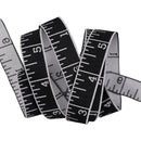 Tula Pink Measure Twice Ink 16mm (5/8") Wide Ribbon rolled