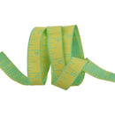 Tula Pink Measure Twice Lemon Zest 16mm (5/8") Wide Ribbon - rolled