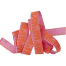 Tula Pink Measure Twice Sweet Tomato 16mm (5/8") Wide Ribbon- rolled