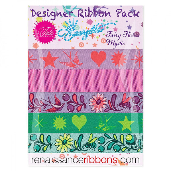 Tula Pink Tiny Beasts Glow Ribbon Pack