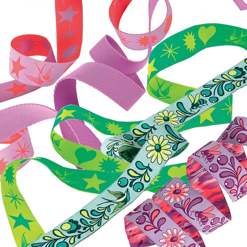Tula Pink Linework Designer Ribbon Pack | Renaissance Ribbons