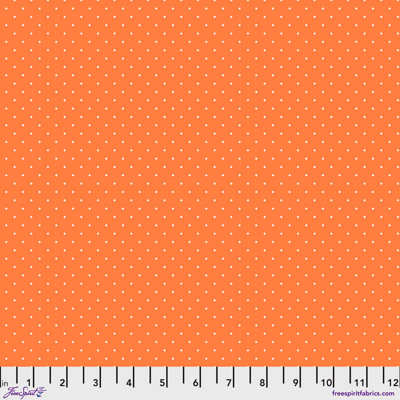 Tula's True Colors PWTP185.PEACHY Tiny Dots - Fat Quarter