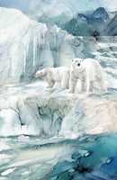 Tundra Crossing Panel DP28290-42 Lt Blue Multi Polar Panel by Deborah Edwards and Melanie Samra for Northcott.