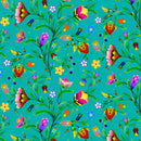 Turtle Island 37002-TURQUOISE Floral by Aaron Martin for Elizabeth's Studio.