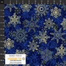 Twinkle 4590-020 Dk. Blue Snowflakes by Stof Fabrics