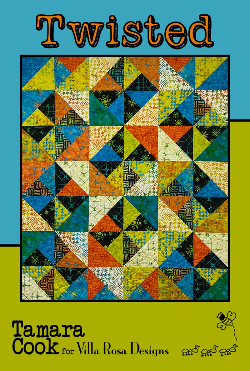 Twisted Quilt Pattern Tamara Cook Villa Rosa Designs VRDMC076