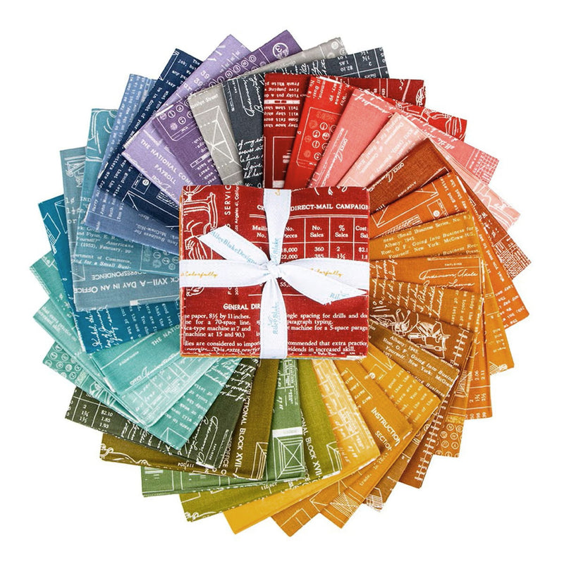 TYPE/ography Fat Quarter Bundle FQ-16850A-30 by Lori Holt for Riley Blake Designs