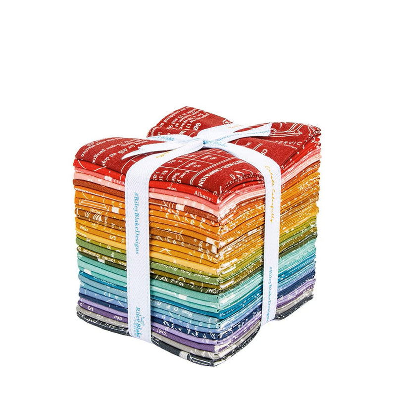 TYPE/ography Fat Quarter Bundle FQ-16850A-30 by Lori Holt for Riley Blake Designs