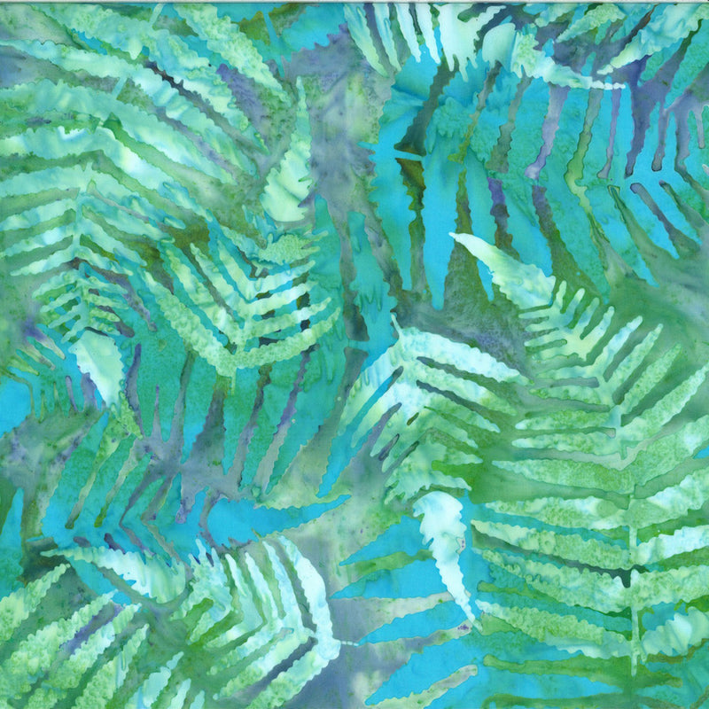 Under the Willows Batik U2485-234 Peridot by Hoffman Fabrics