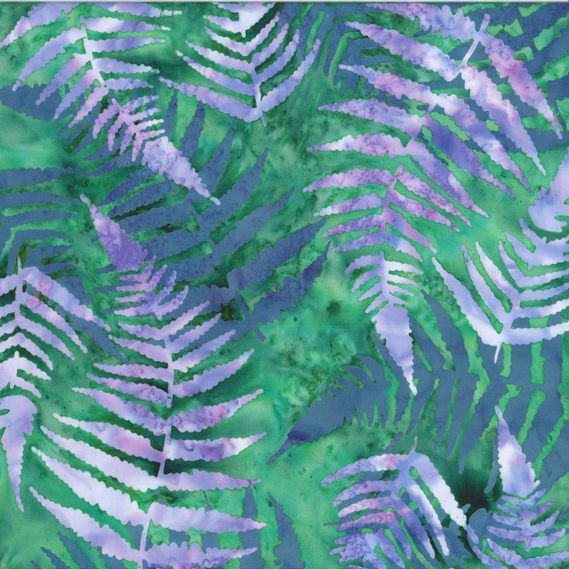 Under the Willows Batik U2485-237 Aventurine by Hoffman Fabrics