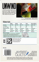 Unwind Quilt Pattern Picture of the Back of Pattern Jaybird Quilts JBQ104