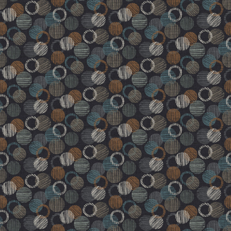 Urban Vibes 108" B26801-99 Black Multi Circle & Dots by Northcott Studio for Northcott