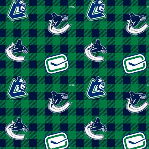 Vancouver Canucks Flannel 1192VAN licensed to Sykel Enterprises