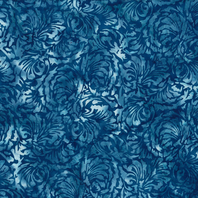 Very Berry Blue Batik V2511-261 Bluejay by Hoffman Fabrics